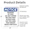 Signmission Beware Of Dog Do Not Enter My OSHA Notice Sign, Vinyl Decal, 3.5in W x 5in L, 2PK OS-2PACK-NS-D-35-V-10342 - alternate 2